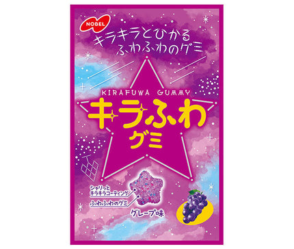 Nobel Seika Kirafuwa Gummy Grape Flavor 50g x 6 bags [Shipped in Japan]