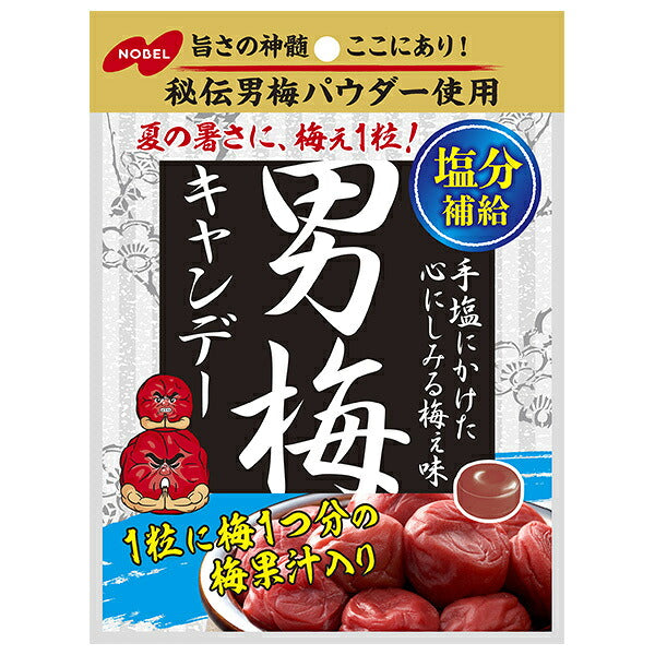 ノーベル製菓 男梅キャンデー 80g×6袋入【日本出荷】