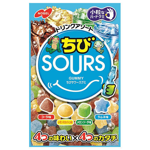 Assortiment de boissons Nobel Seika Chibi Sours (SOURS) 80 g x 6 sachets 
