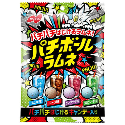 [11/25~ 10% off all products!!] Nobel Confectionery Pachiball Ramune Drink Assortment 60g x 6 bags