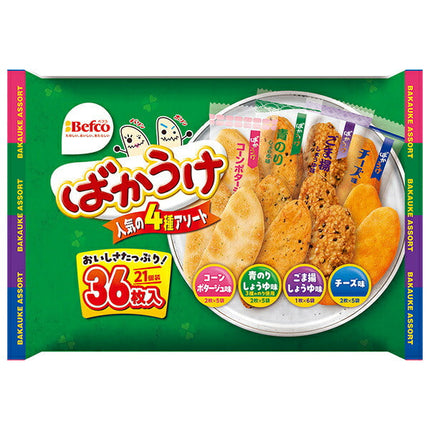 Kuriyama Rice Crackers Bakauke Assortment 36 pieces x 10 bags 