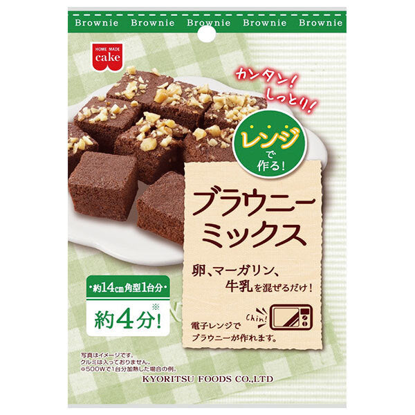 Kyoritsu Foods Mélange pour brownies au micro-ondes 80 g x 10 sachets 