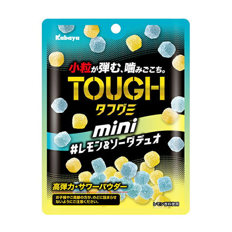 Kabaya Tough Gummy mini Lemon & Soda Duo 80g x 6 Bags [Ships from Japan]