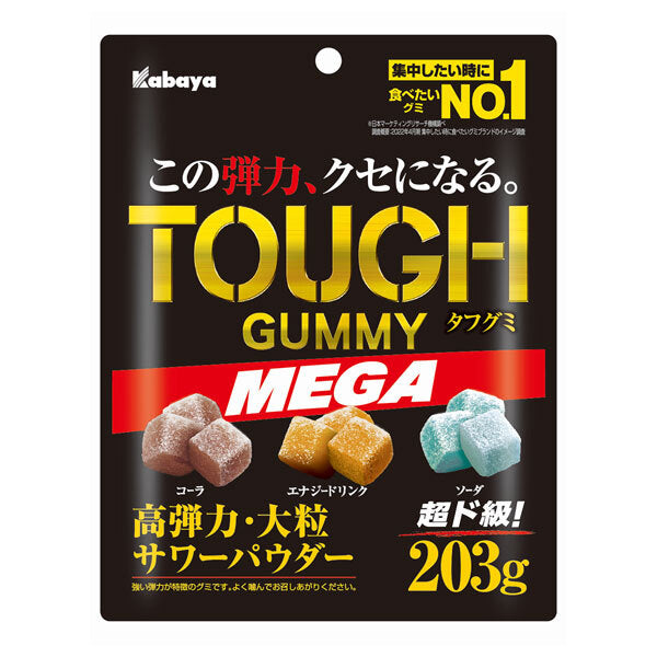 Kabaya Tough Gummy MEGA 203g x 6 bags [Shipped in Japan]
