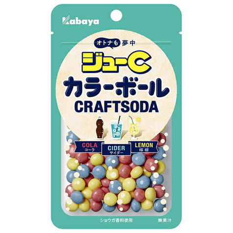 Kabaya Ju C Color Ball Craft Soda 45g x 10 bags [Shipped in Japan]