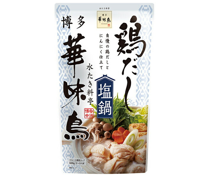 [11/25~ 10% off all products!!] Torizen Foods Hakata Hanamidori Chicken Broth Salt Hot Pot 600g x 10 bags