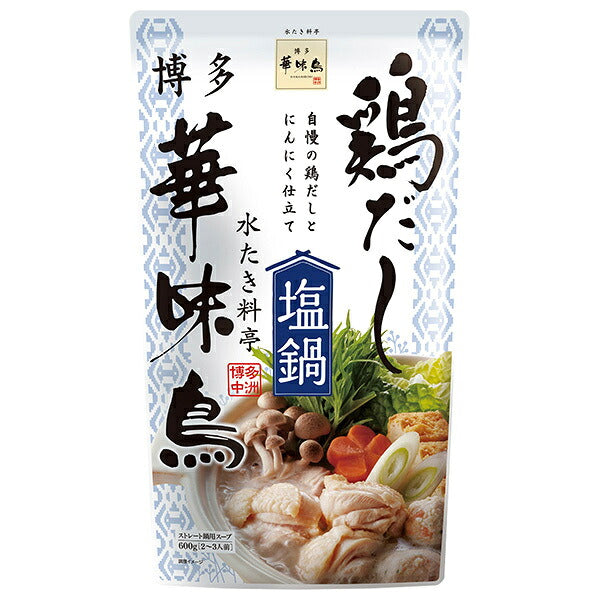 Torizen Foods Hakata Hanamidori Chicken Dashi Salt Pot 600g x 10 bags [Shipped in Japan]