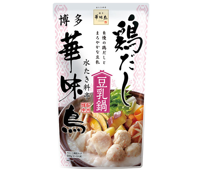 Torizen Foods Hakata Hanamidori Poulet Dashi Potée au lait de soja 600 g x 12 sachets 