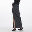 Retro  Design Casual Temperament Side Slit long Pencil Skirt for work