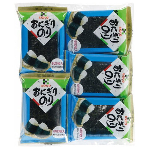 Kitahata Nori Shop Onigiri Nori (6 tranches, 5 feuilles x 10P) x 10 sachets 