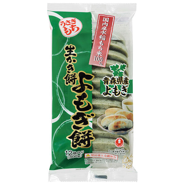 うさぎもち 生かき餅 よもぎ餅 300g(12枚入)×10袋入【日本出荷】