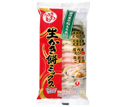 [Best before date 2024.11.20 or later] Usagimochi Fresh Kakimochi Mix 300g (12 pieces) x 10 bags