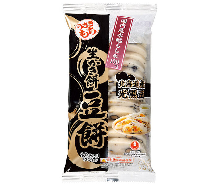 うさぎもち 生かき餅 豆餅 300g(12枚入)×10袋入【日本出荷】