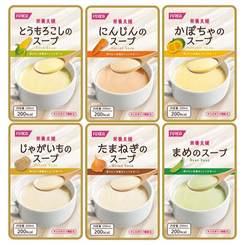 Horika Foods Nutritional Support Soup Assortment 30 (6 types x 5) x 1 box [shipped in Japan]