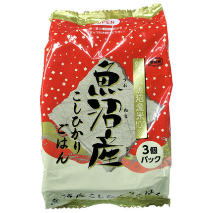 Riz Takano Uonuma Koshihikari, paquet de 3 (180 g x 3) x 4 paquets