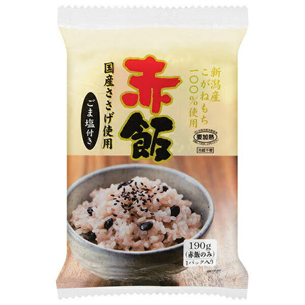たかの 赤飯 ごま塩(1.5g)付き 190g×10個入
