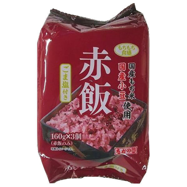 Takano Red Bean Sekihan with Sesame Salt 3 pack (160g x 3 pièces) x 8 pièces 