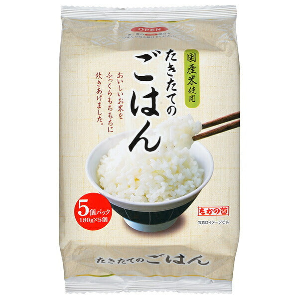 たかの たきたてのごはん 5個パック×6個入【日本出荷】