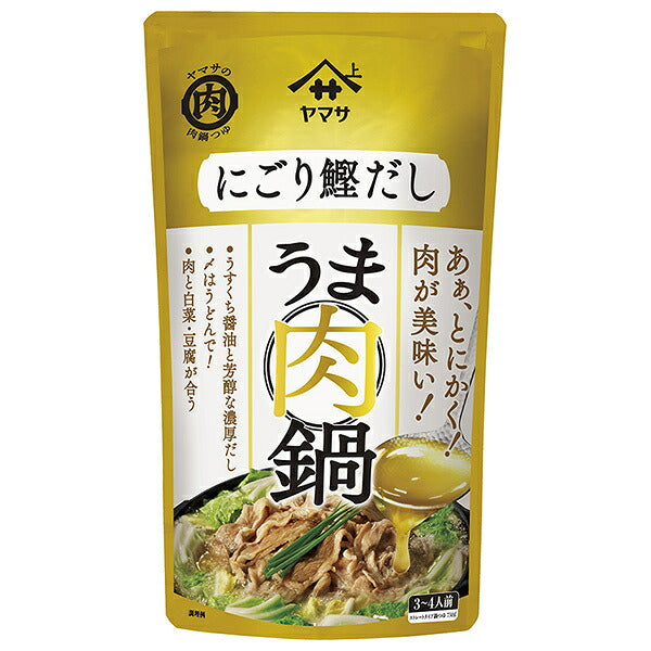 Yamasa Soy Sauce Delicious Meat Pot Soup Cloudy Bonito Dashi 750g pouch x 12 bags [Shipped in Japan]
