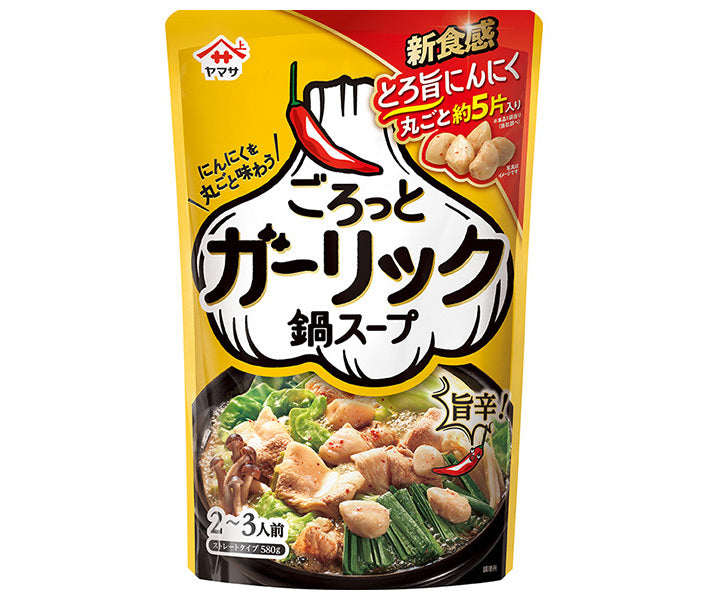 [11/25~ 10% off all products!!] Yamasa Soy Sauce Garlic Hot Pot Soup 580g pouch x 12 bags