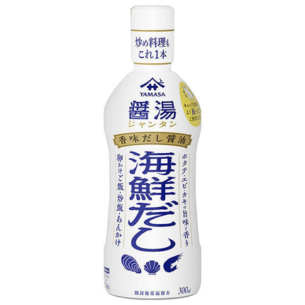Yamasa Soy Sauce, Flavored Soy Sauce, Soy Soup, Seafood Stock, 300ml PET Bottle x 12 Bottles 