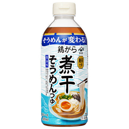 Yamasa Soy Sauce Menya Ippai Chicken Bones and Dried Sardines Somen Soup Soy Sauce 500ml Plastic Bottle x 12 Bottles 