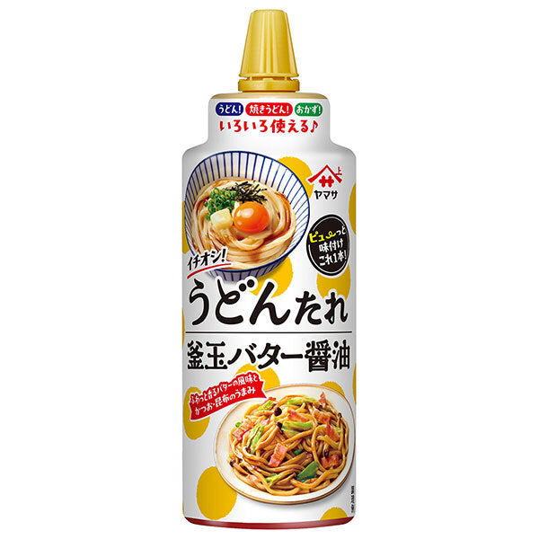 Yamasa Soy Sauce Recommended! Udon Sauce Kamatama Butter Soy Sauce 230ml PET bottles x 12 pieces [Shipped in Japan]