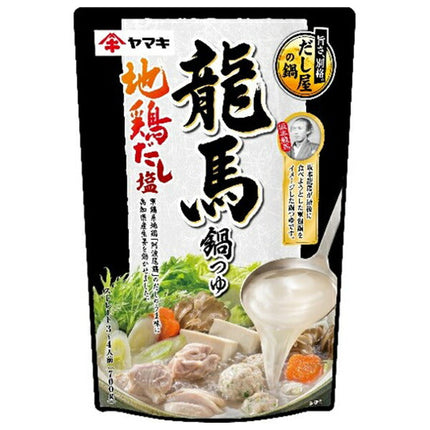 ヤマキ 龍馬鍋つゆ 地鶏だし塩鍋つゆ 700g×12袋入【日本出荷】