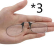 Nose Clip On Reading Glasses – Portable Rimless Presbyopic Eyewear | +100 to +300 | Unisex