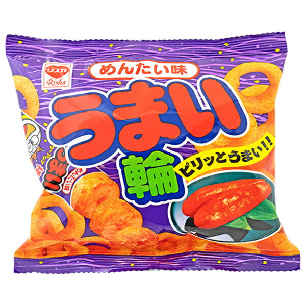 やおきん うまい輪 メンタイ 17g×30袋入【日本出荷】