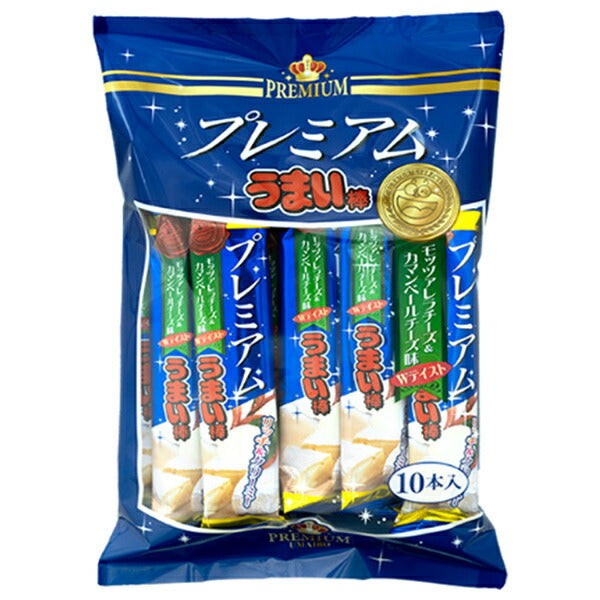 やおきん プレミアムうまい棒 モッツアレラ&カマンベール 90g(9g×10本)×12本入【日本出荷】
