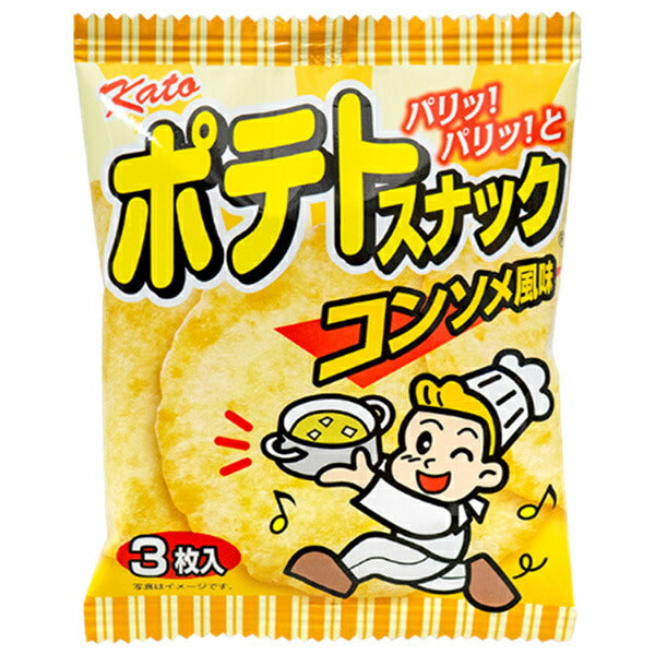 やおきん ポテトスナック コンソメ風味 3枚×20袋入【日本出荷】