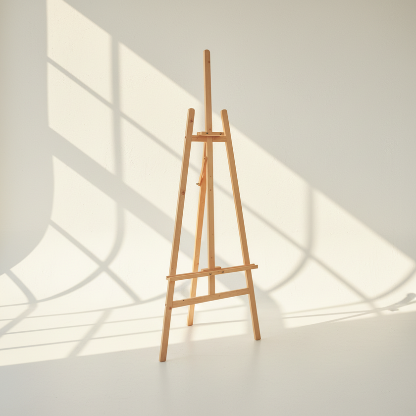64'' Lyre Easel - Economical Pine Easel