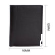 Custom Men's leather Wallet Zipper Valentine's Day gift  Personalized Men's Wallet