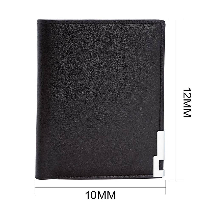 Custom Men's leather Wallet Zipper Valentine's Day gift  Personalized Men's Wallet