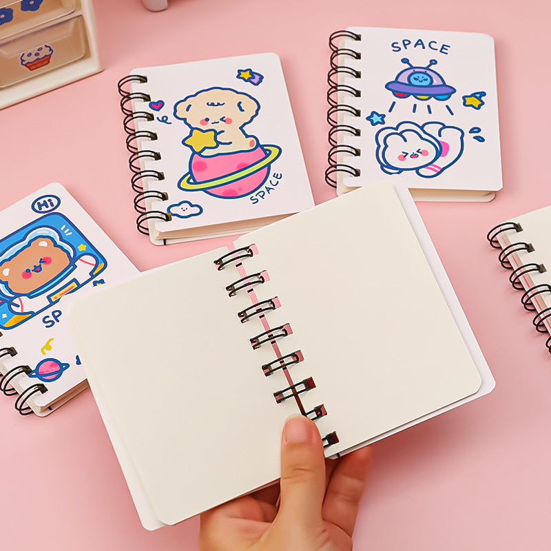 Astronaut Pocket Flipper Notebook – Space Themed Mini Flip Notepad (10.5×8cm)
