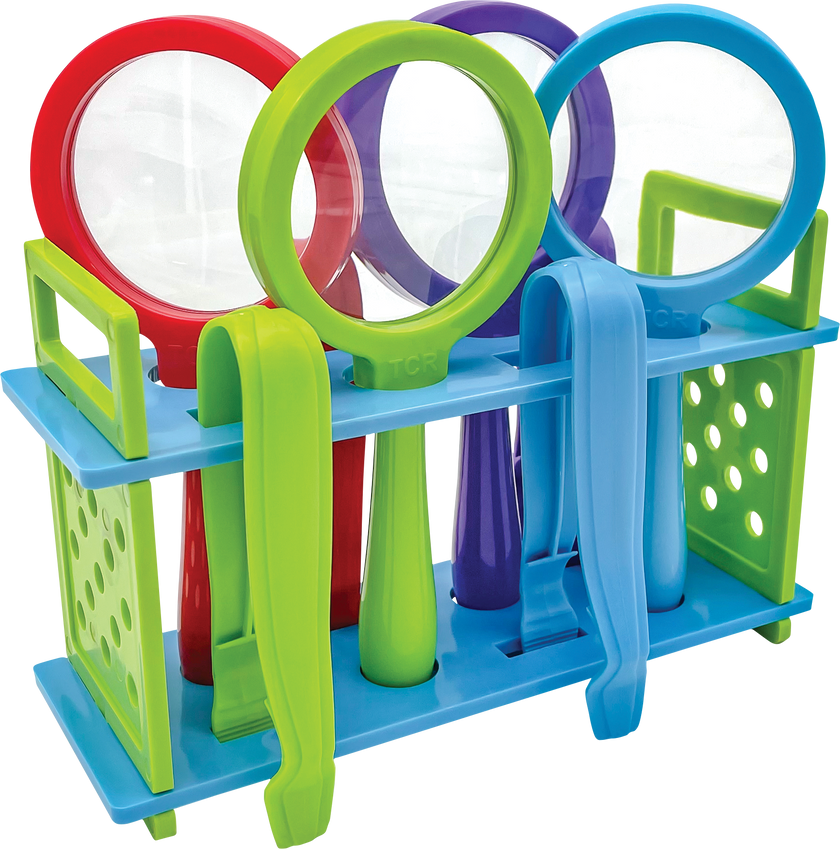 Teacher Created Resources - Up-Close Science Magnifying Glasses & Tweezers, 9 Pieces Activity Set