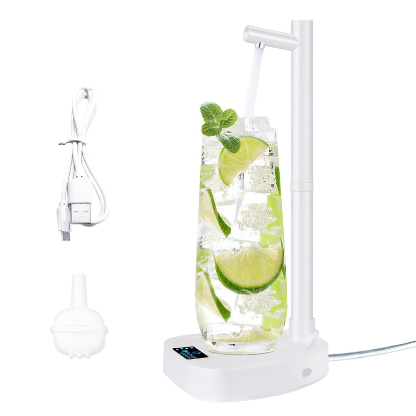 Rechargeable Electric Water Dispenser Pump with Extension Tube – Blue & White