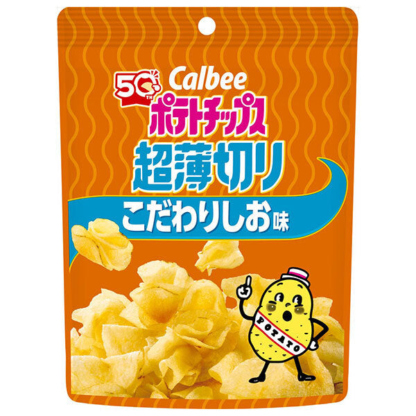 Calbee Potato Chips Ultra Thinly Sliced Shio Flavor 40g x 12 Bags [Shipped in Japan]