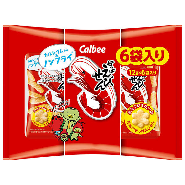 Calbee Kappa Ebisen 6P 72g x 12 bags [shipped in Japan]