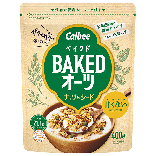 カルビー ベイクドオーツ ナッツ&シード 400g×8袋入【日本出荷】