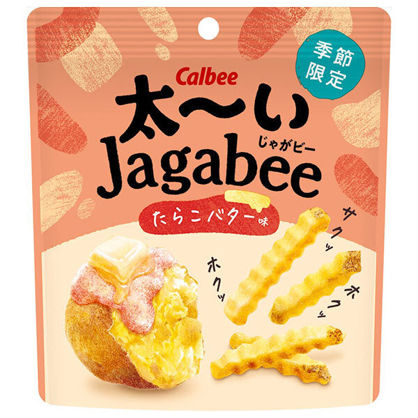 Calbee Thick Jagabee Cod roe butter flavor 35g x 12 bags [Shipped in Japan]