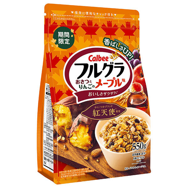 Calbee Frugra Osatsu and Apple Maple 550g x 6 bags [shipped in Japan]