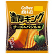 Calbee Potato Chips Rich King Cheese & Basil 52g x 12 bags [Shipped in Japan]