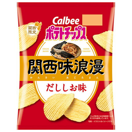 Calbee Potato Chips Kansai Romantic Dashio Flavor 57g x 12 bags [Shipped in Japan]