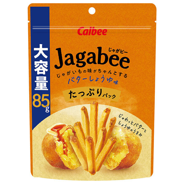 Calbee Jagabee Butter Soy Sauce Flavor 85g x 12 bags [Shipped in Japan]