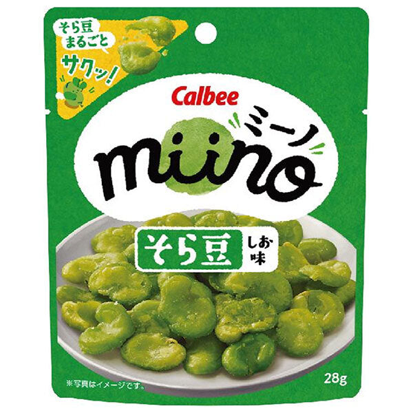 Fèves Calbee miino, saveur sel, 28 g x 12 sachets 