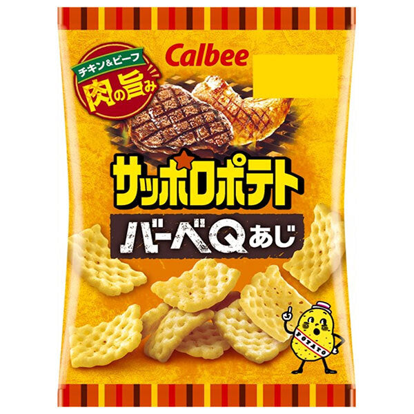 カルビー サッポロポテト バーべQあじ 24g×24袋入【日本出荷】