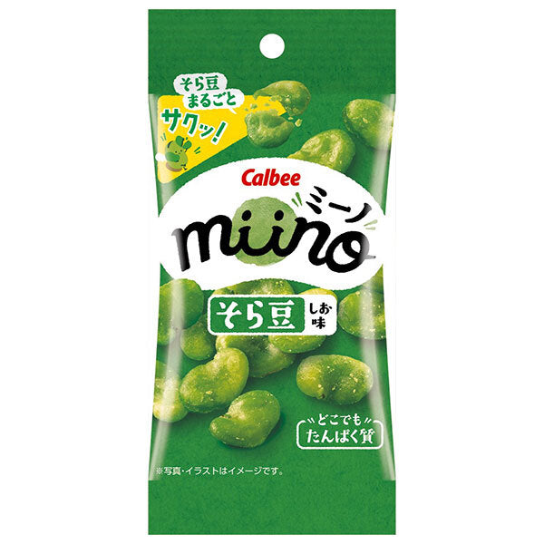 Calbee miino broad beans salt flavor 20g x 18 bags [shipped in Japan]