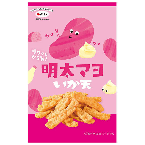 Maruesu mentaiko mayo calmar tempura 22g x 10 (5 x 2) sachets 